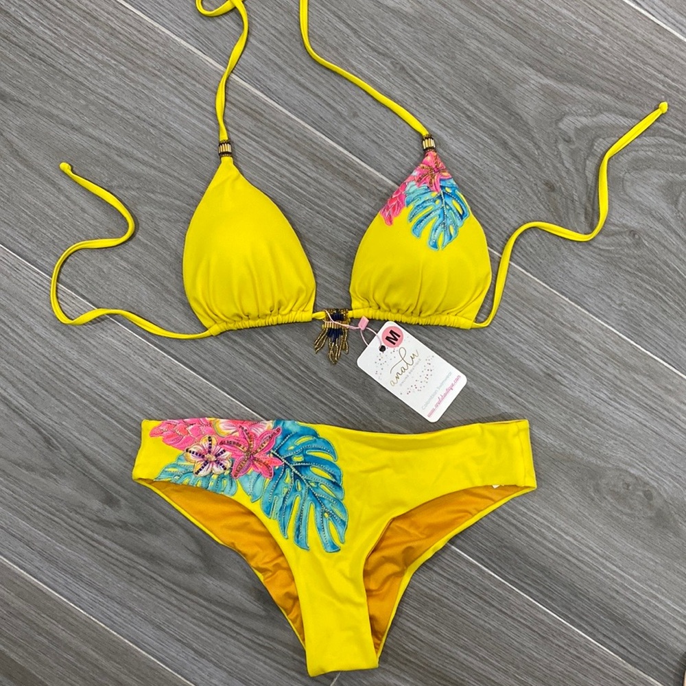 Yellow Colombian Bikini Set